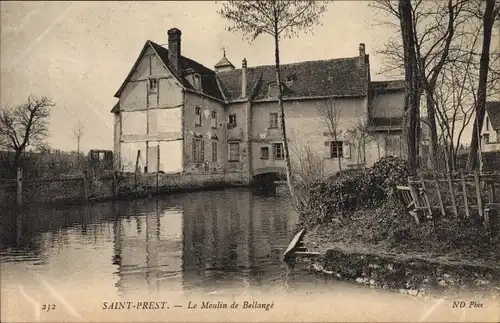 Ak Saint Prest Eure et Loir, Le Moulin de Bellange