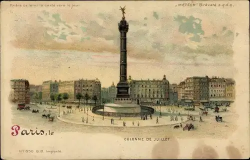 Litho Paris XI, Colonne de Juillet