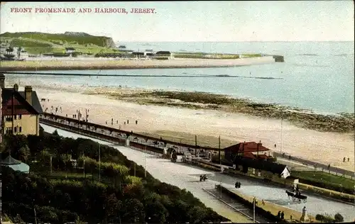 Ak Kanalinsel Jersey, Front Promenade and Harbour