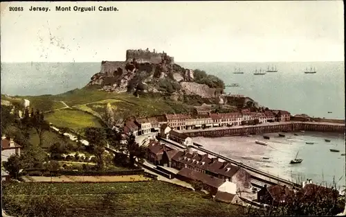 Ak Gorey Kanalinsel Jersey, Mont Orgueil Castle