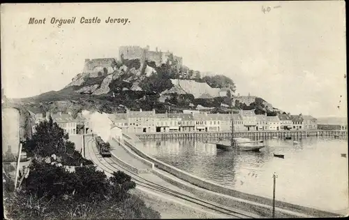 Ak Gorey Kanalinsel Jersey, Mont Orgueil Castle