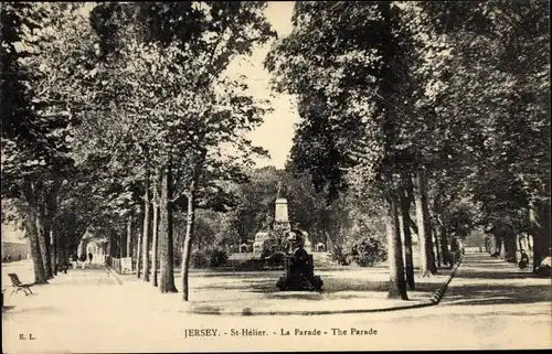 Ak Saint Helier Kanalinsel Jersey, The Parade