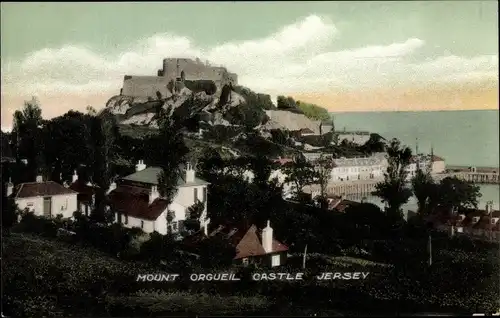 Ak Gorey Kanalinsel Jersey, Mount Orgueil Castle