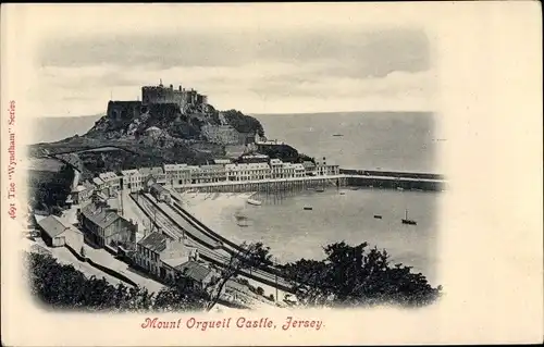 Ak Gorey Kanalinsel Jersey, Mount Orgueil Castle