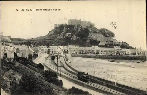 Ak Gorey Kanalinsel Jersey, Mont Orgueil Castle