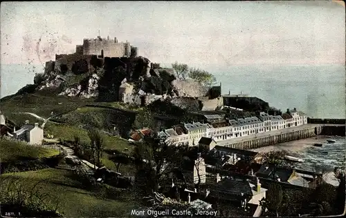 Ak Gorey Kanalinsel Jersey, Mont Orgueil Castle