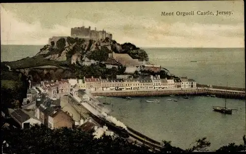 Ak Gorey Kanalinsel Jersey, Mont Orgueil Castle