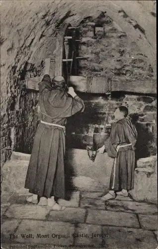 Ak Gorey Kanalinsel Jersey, The Well, Mont Orgueil Castle