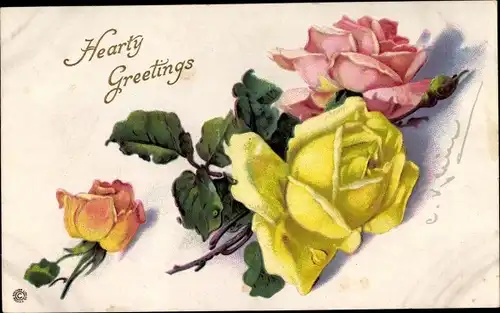 Künstler Ak Klein, Catharina, Glückwünsche, Rosen