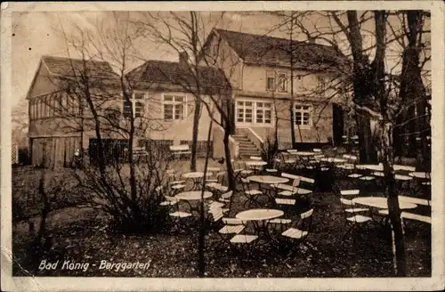 Ak Bad König Hessen, Berggarten