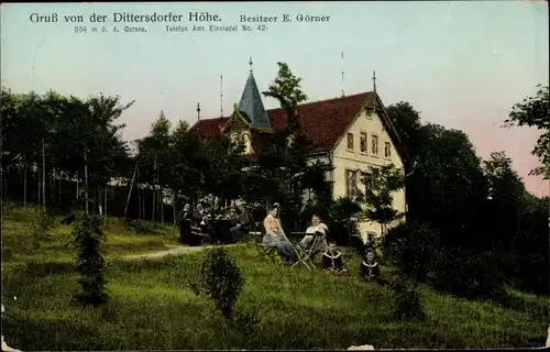 Ak Dittersdorf im Erzgebirge, Dittersdorfer Höhe