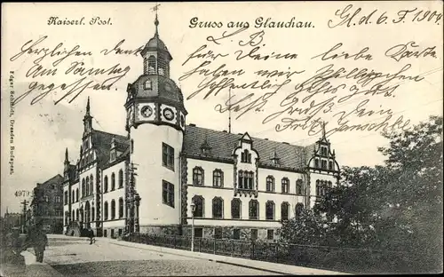 Ak Glauchau in Sachsen, Kaiserliches Post