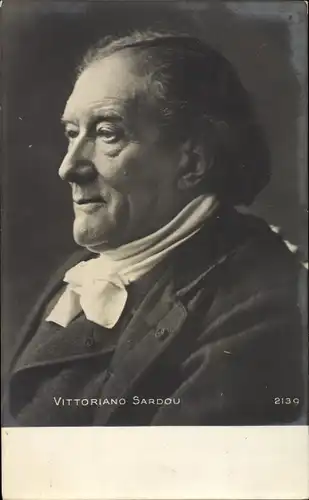 Ak Französischer Schriftsteller Vittoriano Victorien Sardou, Portrait