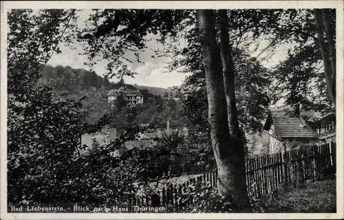 Ak Bad Liebenstein im Thüringer Wald, Blick nach Haus Thüringen