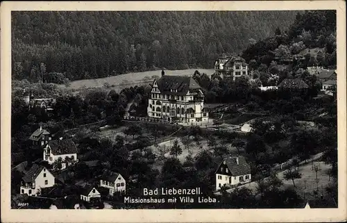 Ak Bad Liebenzell im Schwarzwald, Missionshaus mit Villa Lioba