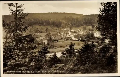 Ak Engelsbach Leinatal Thüringen, Blick vom Querberg