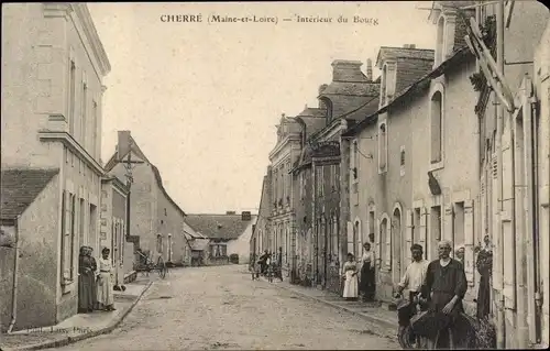 Ak Cherre Maine et Loire, Interieur du Bourg