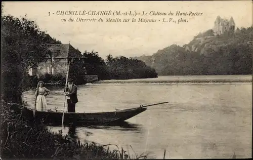 Ak Chenillé Changé Chenillé Maine et Loire, Le Chateau du Haut Rocher