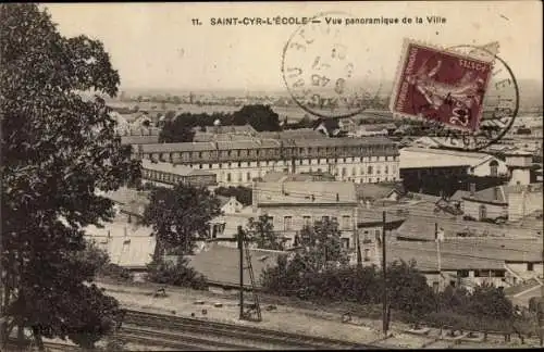 Ak Saint Cyr l'Ecole Yvelines, Vue panoramique de la Ville