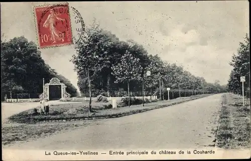 Ak La Queue les Yvelines, Entree principale du chateau de la Couharde