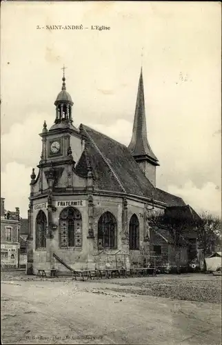 Ak Saint André de l'Eure Eure, L'Eglise