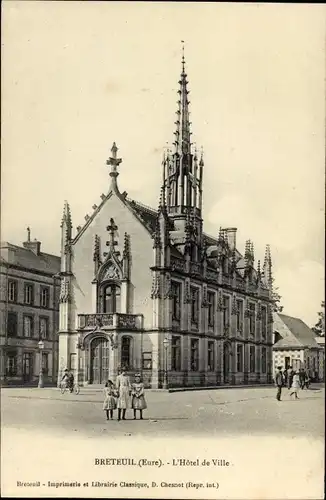 Ak Breteuil Eure, L'Hotel de Ville