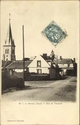 Ak Bourth Eure, Rue de Verneuil