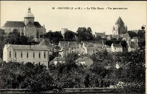 Ak Provins Seine et Marne, La Ville Haute, Vue panoramique