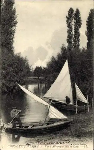 Ak Fleury sur Orne Calvados, Vue a Allemagne pres de Caen