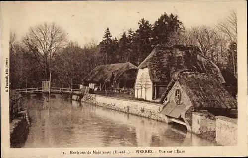 Ak Pierres Eure et Loir, Vur sur l'Eure