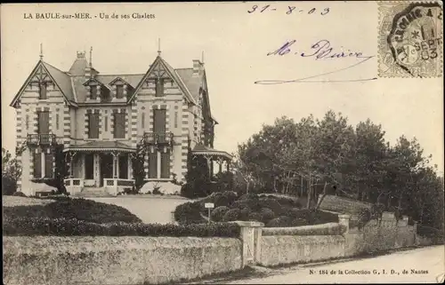 Ak La Baule Loire Atlantique, Un de ses Chalets