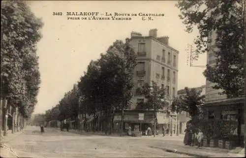 Ak Malakoff Hauts de Seine, La Route de Chatillon