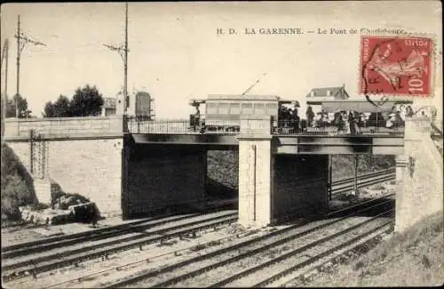 Ak La Garenne Hauts de Seine, Le Pont