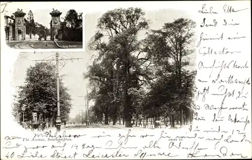 Ak Southampton South East England, The Avenue