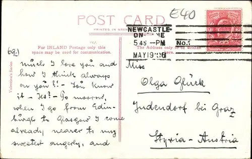 Ak Newcastle upon Tyne North East England, The Side