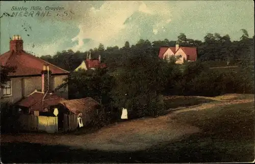 Ak Croydon London City, Shirley Hills