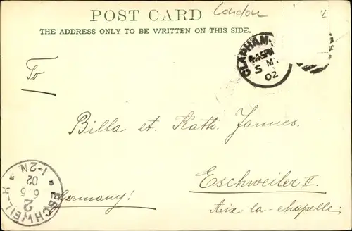 Ak Clapham Greater London, Old Church, Clapham Common