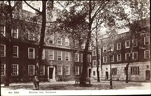 Ak Holborn Camden London City, Staple Inn