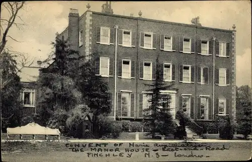 Ak Finchley London Borough of Barnet Greater London, Convent, Manor House