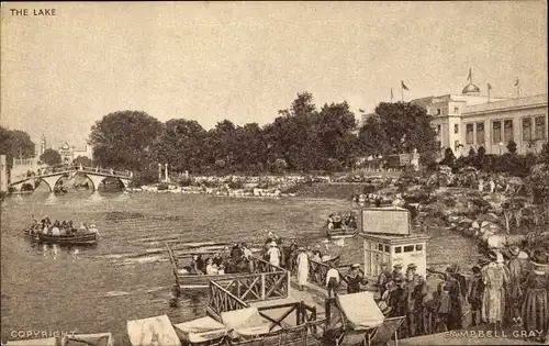 Ak London, British Empire Exhibition, the Lake
