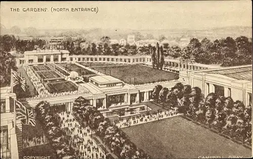 Künstler Ak London, British Empire Exhibition 1924, the Gardens