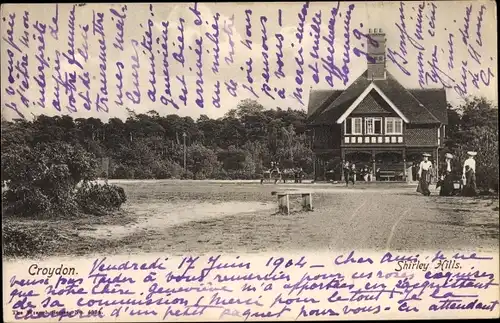 Ak Croydon London City, Shirley Hills