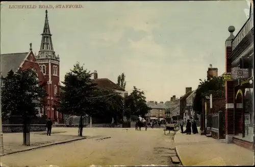 Ak Stafford West Midlands England, Lichfield Road