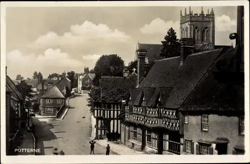 Ak Potterne South West England, Street View, Church