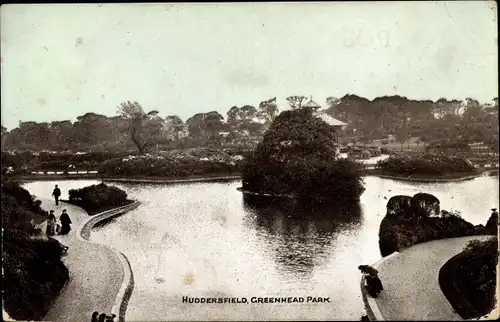 Ak Huddersfield England Yorkshire and the Humber, Greenhead Park