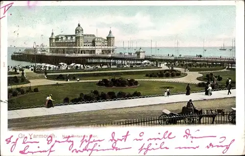 Ak Great Yarmouth East of England, New Britannia Pier