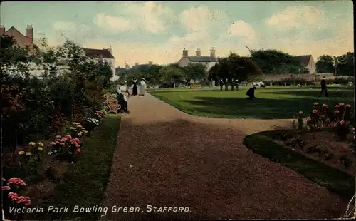 Ak Stafford West Midlands England, Victoria Park Bowling Green