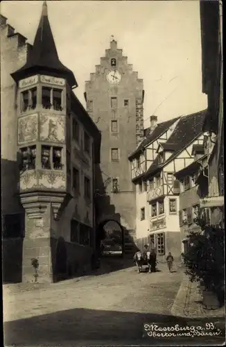 Foto Ak Meersburg am Bodensee, Obertor und Bären