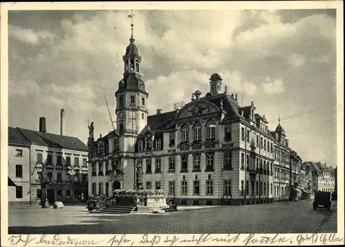 Ak Crimmitschau in Sachsen, Rathaus