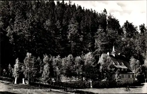 Ak Rittersgrün Breitenbrunn im Erzgebirge, Anton Günther Jugendherberge